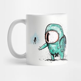 scary little green men Mug